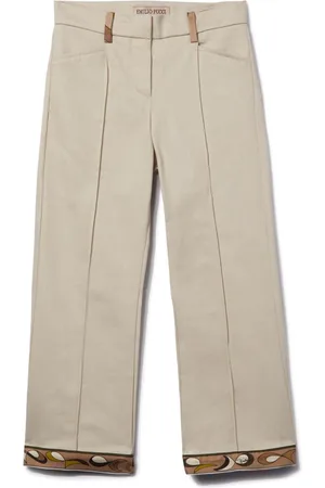 PUCCI Junior Pantalones de vestir con cierre oculto