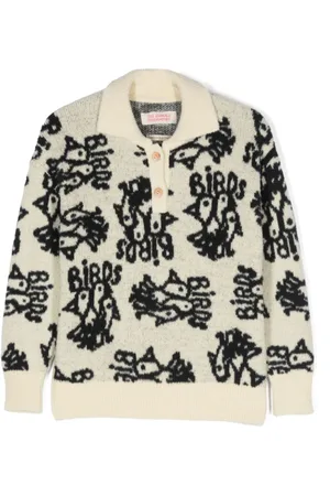 The Animals Observatory Jersey tipo polo Raven con efecto cepillado