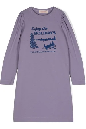 The Animals Observatory Vestido corto con estampado gráfico