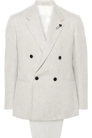LARDINI Traje con broche del logo
