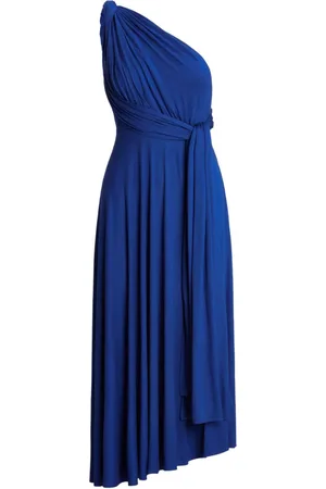 Ralph Lauren Vestido midi ajustable con cuello en V