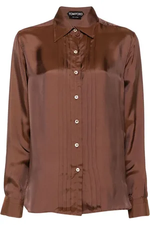 Tom Ford Camisa con detalles plisados