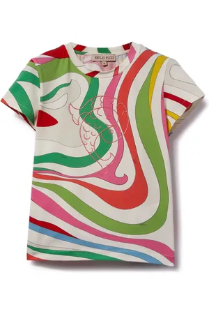 PUCCI Junior Camiseta con estampado Marmo