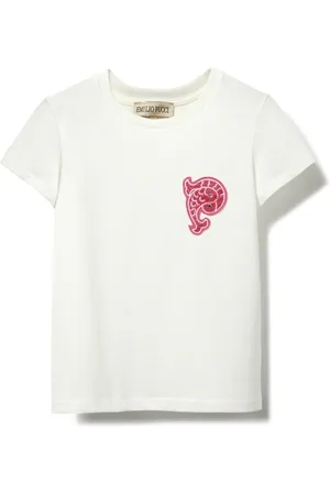 PUCCI Junior Camiseta con aplique Pesci