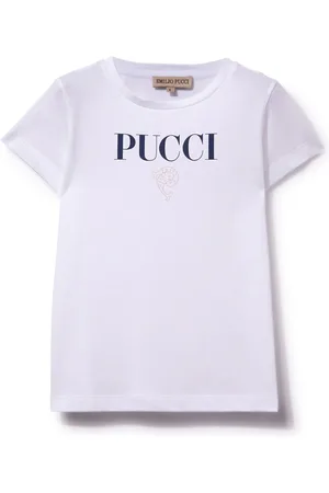 PUCCI Junior Camiseta con logo estampado
