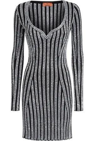 Missoni Vestido corto de lentejuelas con cuello en V