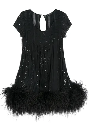 LOULOU Vestido midi con lentejuelas
