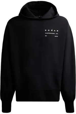 Hogan Sudadera de algodón con capucha y logo