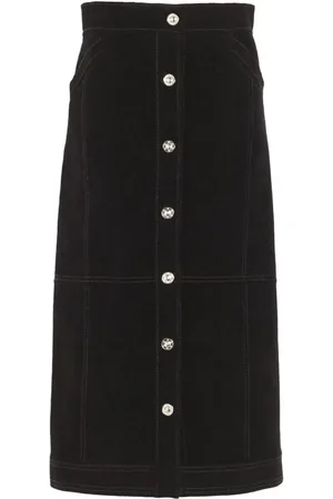 Barrie Falda midi con cintura alta