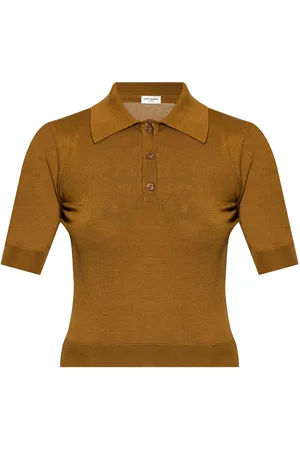 Saint Laurent Polo con bordado Cassandre