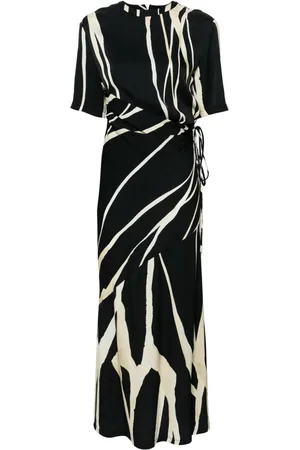 Nanushka Vestido midi a rayas
