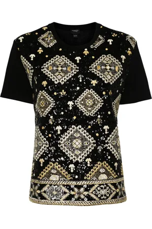 Giambattista Valli Camiseta con lentejuelas