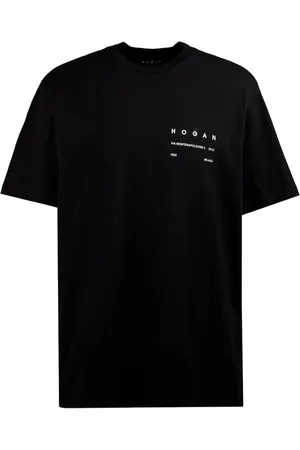 Hogan Camiseta de algodón con logo estampado