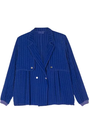 VALENTINO GARAVANI Chaqueta de tejido seersucker 1980