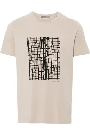 corneliani Camiseta con estampado geométrico