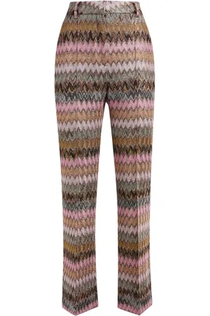 Missoni Pantalones con acabado metalizado