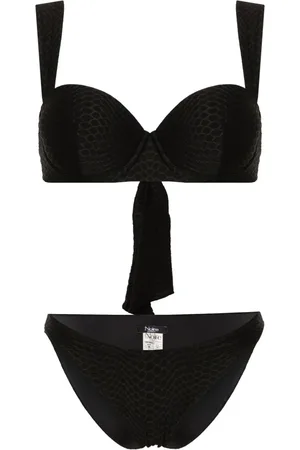 Noire Swimwear Bikini Nikki con efecto de piel de serpiente