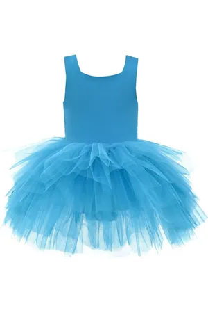Mimi Tutu Vestido con tutú y cuello cuadrado