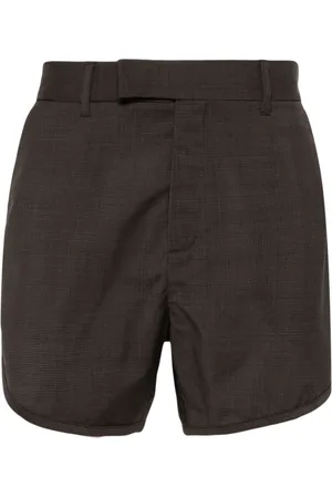 MARTINE ROSE Pantalones cortos de vestir con motivo pied de poule