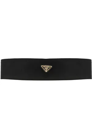 Prada Diadema Gold Logo