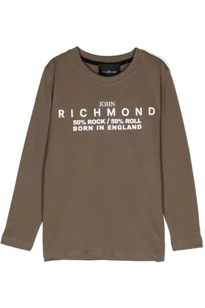 John Richmond Camiseta con franja del logo