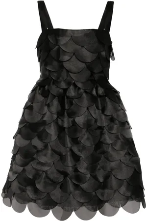 Cynthia Rowley Vestido corto festoneado