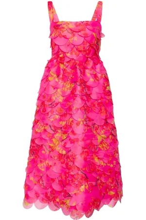 Cynthia Rowley Vestido midi con motivo floral