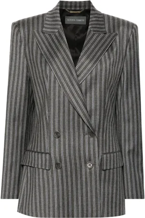 Alberta Ferretti Blazer con doble botonadura