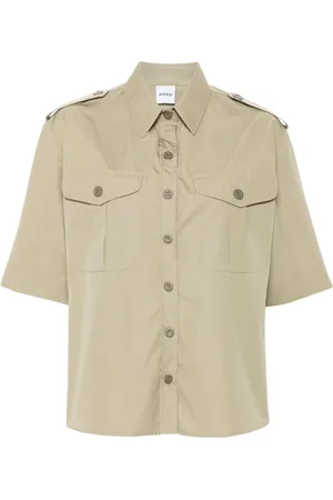 Aspesi Camisa con pliegues