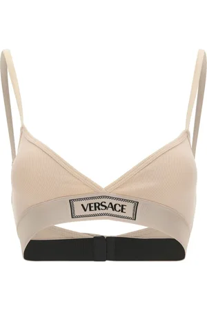 VERSACE Sujetador con parche del logo