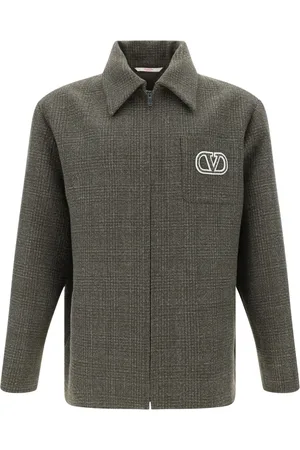 VALENTINO GARAVANI Chaqueta a cuadros con VLogo