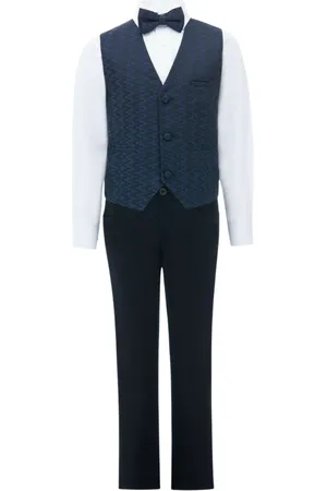 M. Moustache Set de cuatro trajes Ezio Navy