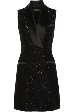 Max Mara Vestido sin mangas con lentejuelas