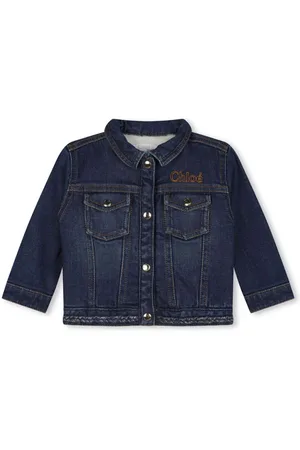 Chloé Chaqueta vaquera con logo bordado