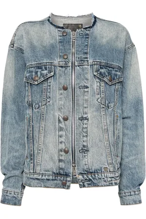 R13 Chaqueta trucker sin cuello