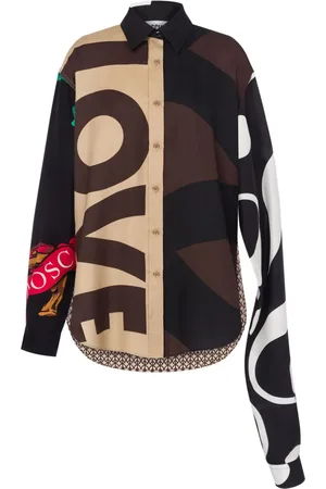 Moschino Camisa asimétrica con diseño colour block