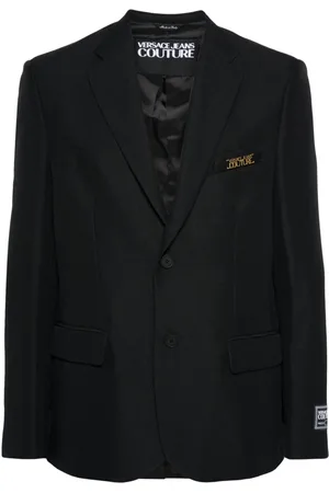 VERSACE Blazer con aplique del logo