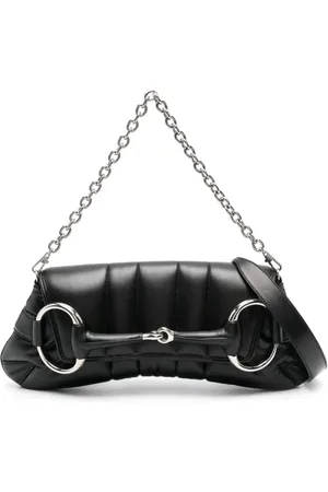 Gucci Bolso de hombro Horsebit Chain mediano