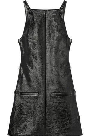 Courrèges Vestido de vinilo con múltiples tiras