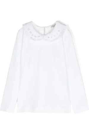 MONNALISA Camiseta con logo de strass