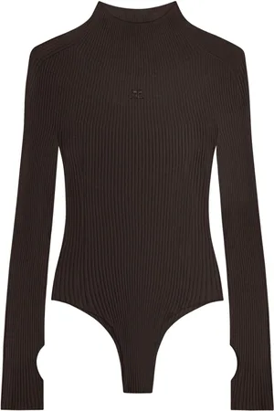 Courrèges Body con logo bordado