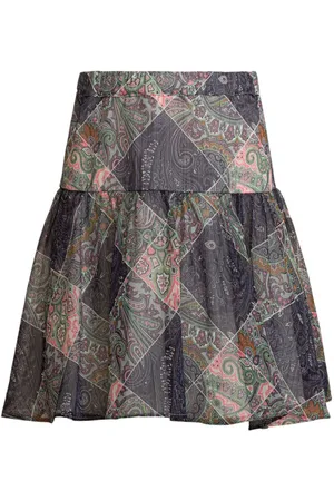 Etro Falda midi con estampado de cachemira