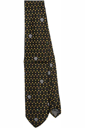 VERSACE Corbata con motivo en jacquard 1990