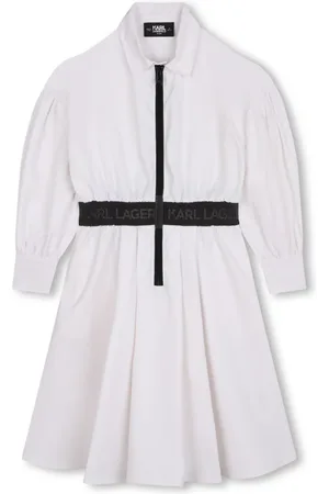 Karl Lagerfeld Vestido con logo en la cinturilla