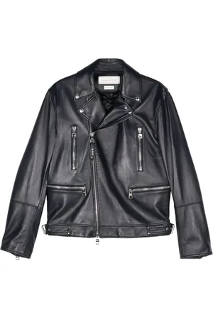 Alexander McQueen Chaqueta biker con cremallera