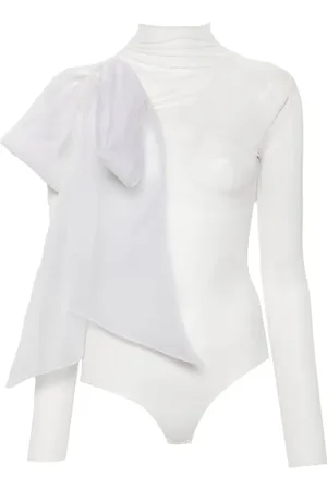Atu Body Couture Body semitranslúcido con lazo