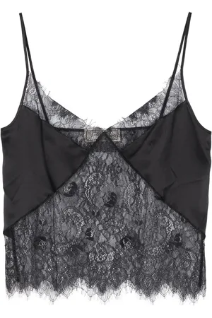 BLUMARINE Top con dobladillo festoneado