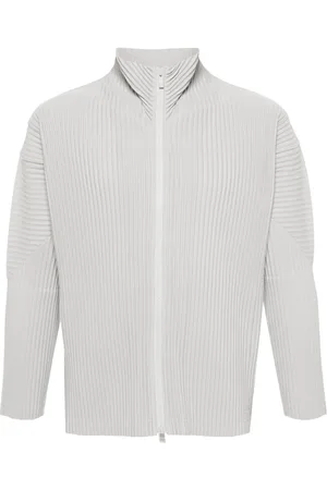 Issey Miyake Chaqueta con efecto plisado