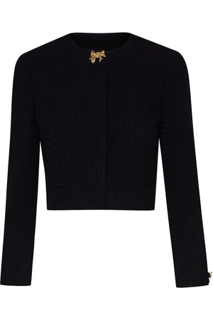 Oscar de la Renta Chaqueta de tweed Bow Button
