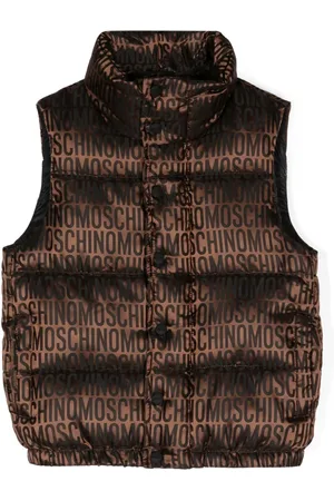Moschino Chaleco con logo en jacquard